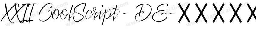 XXII CoolScript - DE字体转换
